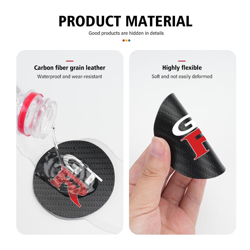 2pcs Car Water Cup Coaster Carbon Fiber Cup Holder Anti-slip Pad For Nissan GTR GT-R NISMO R35 Teana Skyline Kawasaki