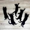 Yousheng 5 Pcs Black Cat Bookmark Metal Cat Shaped Page Marker for Book Lovers Reading Accessory for School Office Home Supplies