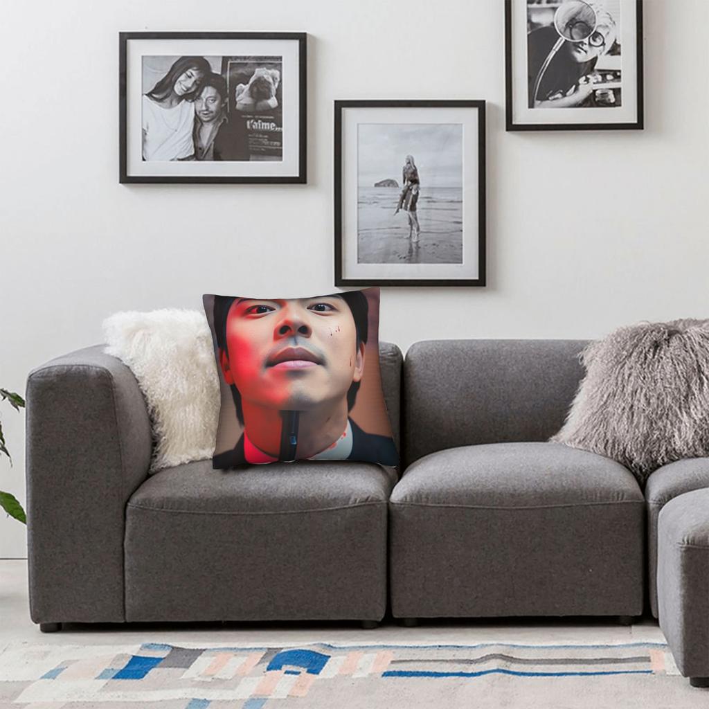 Gong Yoo Pillow Case Print Pillow Cover Morden Pillowcases For Sofa Home Decoration