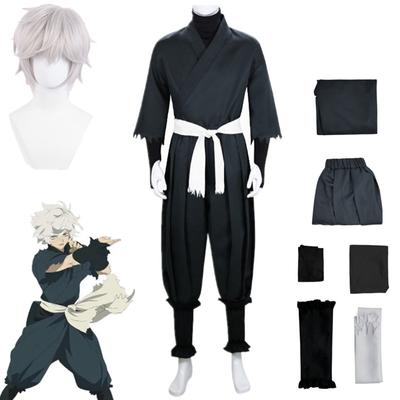 Jigoku Raku Gabimaru Косплей Костюм Черное Пальто Брюки Униформа Мужской Костюм Адский Рай Ниндзя Хэллоуин Карнавальная Одежда Аниме