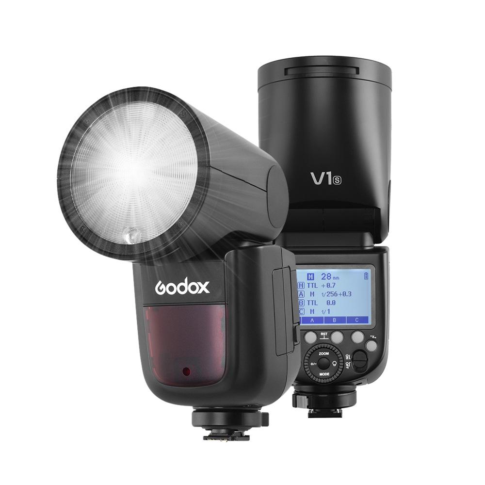 Godox V1S Professional Camera Flash Speedlite Speedlight Round Head Wireless 2.4G Fresnel Zoom