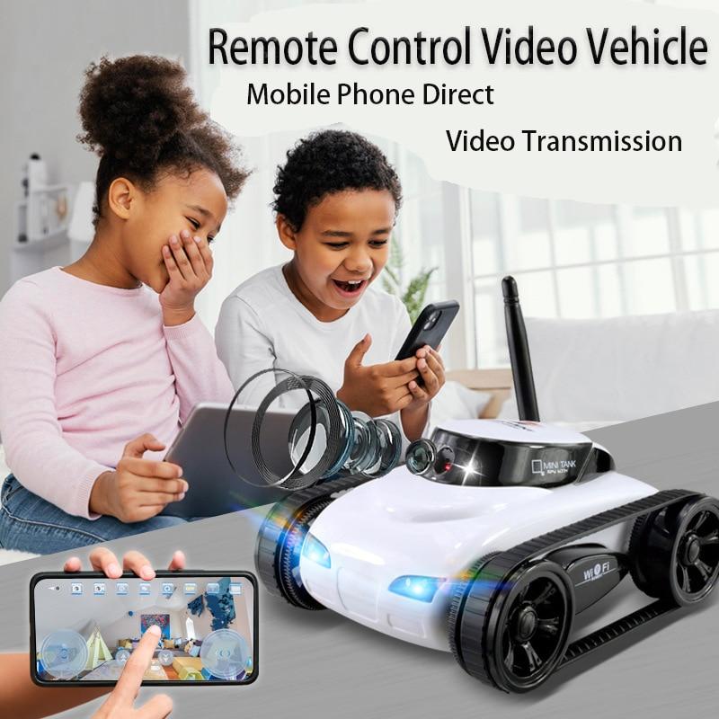 Приложение для мобильного телефона, радиоуправляемая игрушка-танк с камерой, передача видео, мини-игрушечный автомобиль, датчик силы тяжести для детей