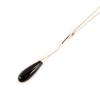 Les Trésors De Lily [L4601] - Silver Necklace 'Eva' Black Silver (rhodium-plated) - 50x8 Mm