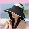 Polyester Wide Brim Sun Hat For Women With Neck Guard Summer Uv Protection Outdoor Casual