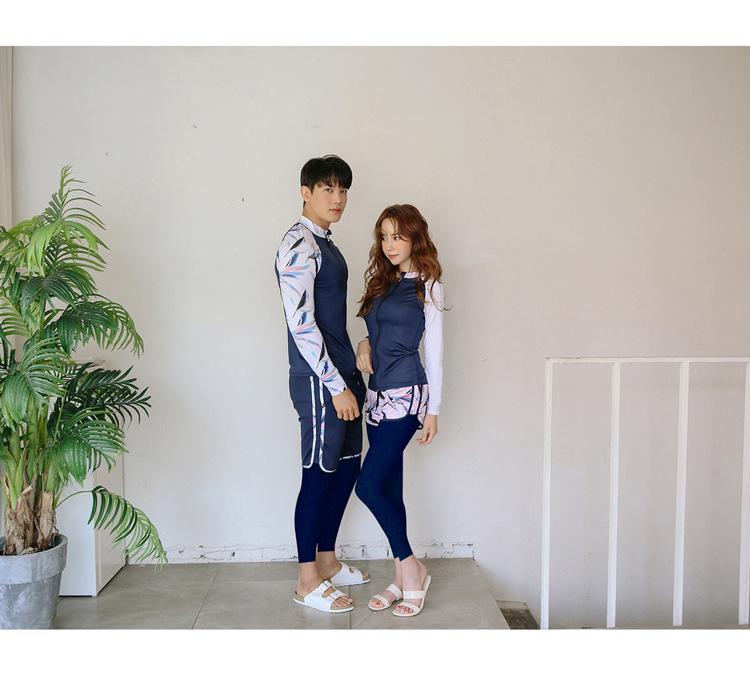 Унисекс Набор гидрокостюма с длинным рукавом для защиты от солнца 2025 - Купальник на молнии для пар