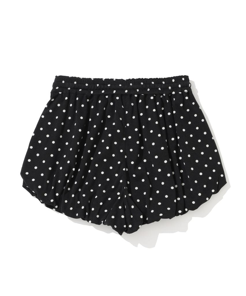 Notponerd W Polka Dot Balloon Shorts - Black
