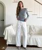 RAVEROUS Sheer Tencel T-Shirt_Melange Grey