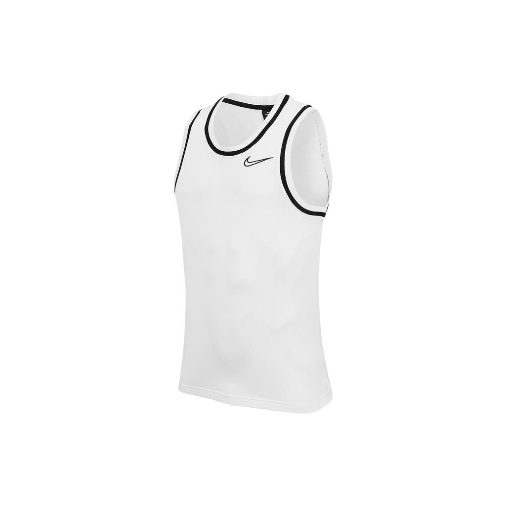 Nike Dri-Fit Classic Printed Basketball Tank Top Men Tops White DB2081-100
