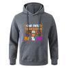Autumn Hooded Sweatshirt Teens Long Sleeve Gray Black Sportswear Hoodie