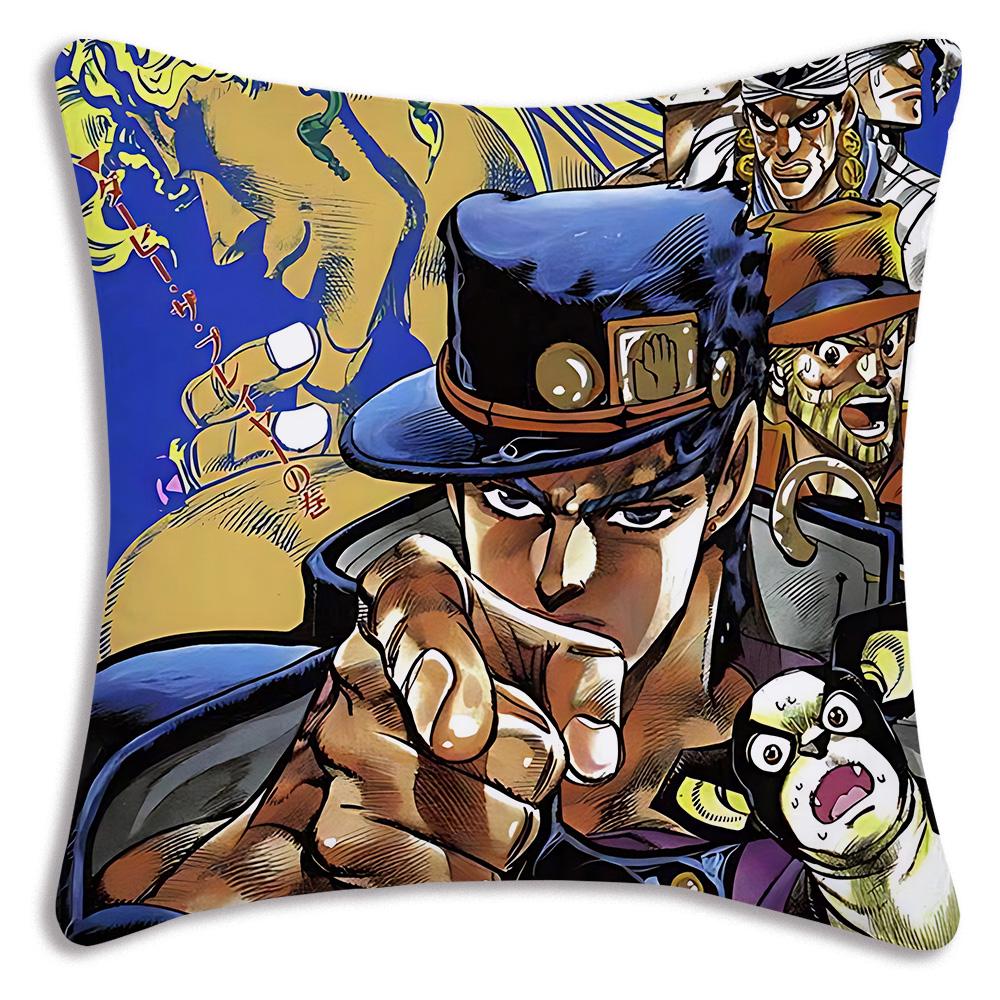 Милые наволочки JoJo's Bizarre A-Adventure Мультяшные Декоративные для Дивана Дома Двусторонняя Печать Короткий Плюш Милая Наволочка