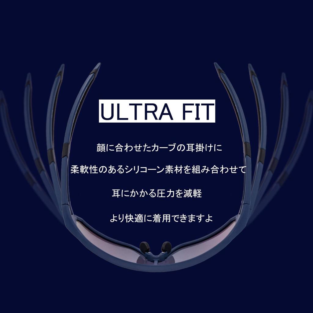 ROCKBROS Polarized Sunglasses, Sports Sunglasses for Cycling, Ultra Lightweight, UV400 Protection, Unisex, for Fishing, Baseball, Running, and Golf