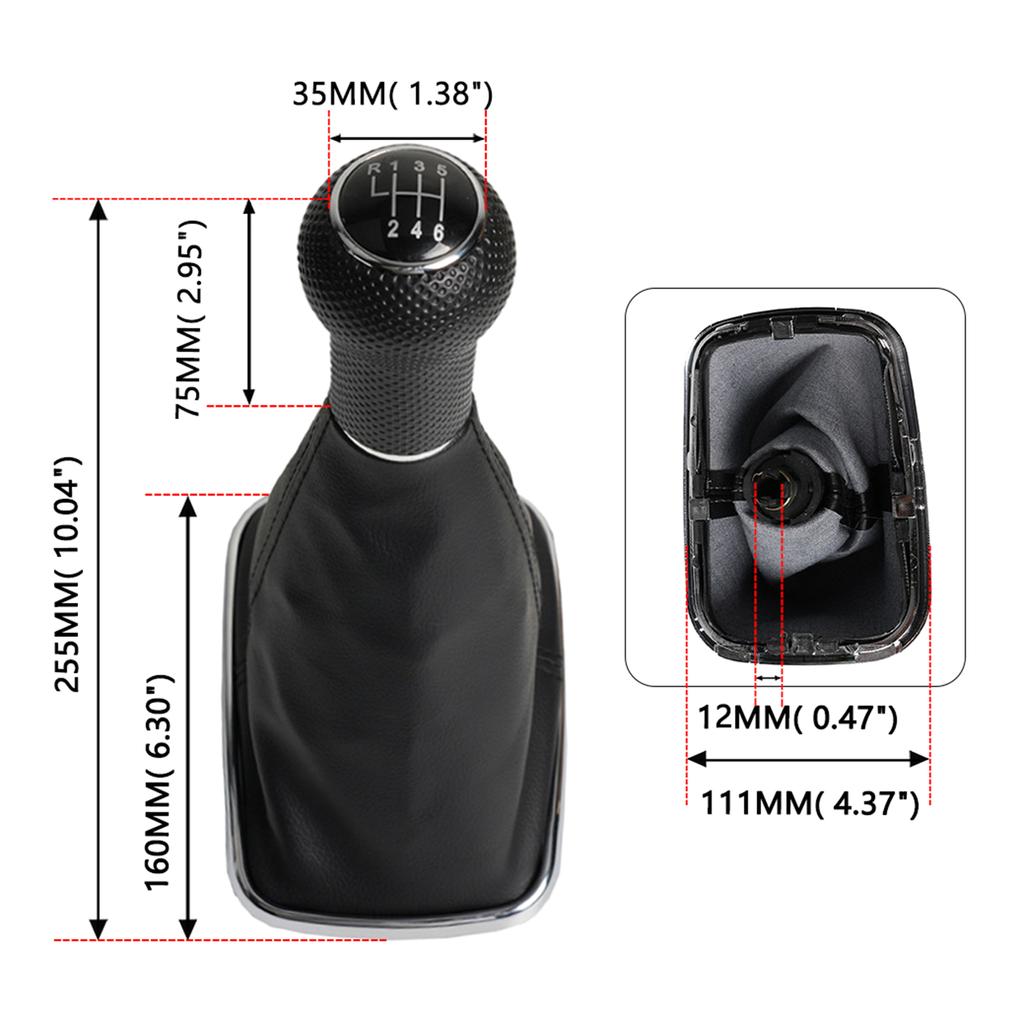 Чехол для ручки переключения передач 5/6-скоростной автомобильной коробки передач, комплект чехлов для рычага переключения передач, замена чехла для ручного переключения передач для VW Golf 4