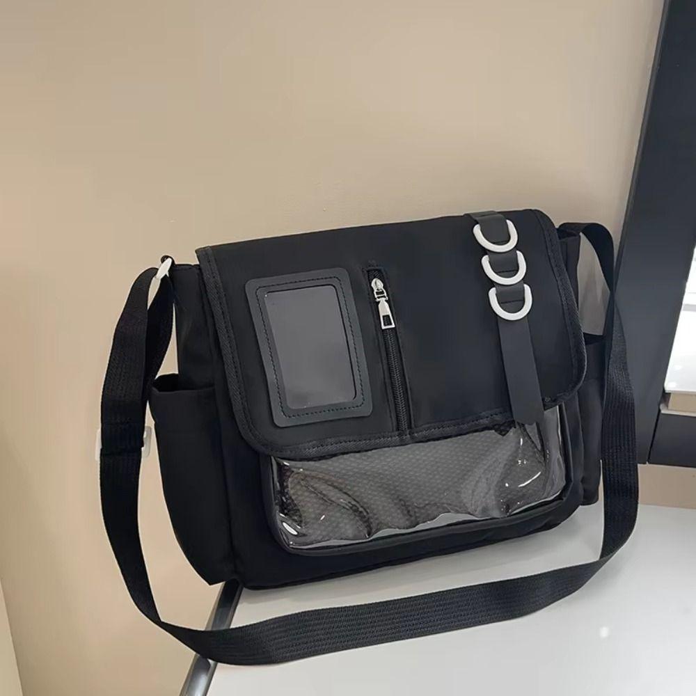 Badges Display Plate Transparent Itabag Solid Color Messenger Bag Backpack Harajuku School Bag DIY