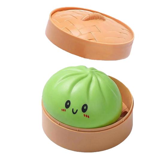 Игрушка-паровая булочка для снятия стресса с имитацией пароварки, мягкая сенсорная игрушка-булочка из ТПЭ, китайская булочка-фиджет