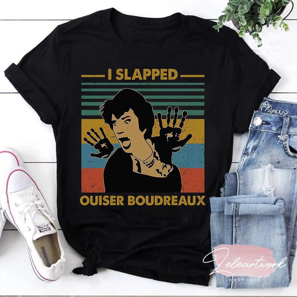 I Slapped Ouiser Boudreaux Vintage T Shirt Steel Magnolias Tv Series Vintage Fashion Stretched Homme Unisex Versatile