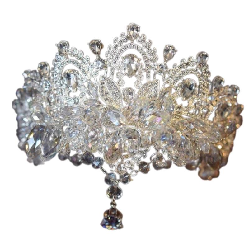 Кристаллы Свадебная Повязка на Голову с Цепочкой на Лоб Регулируемая Свадебная Корона/Серьги-подвески Ювелирные изделия для Фотографии и Церемонии