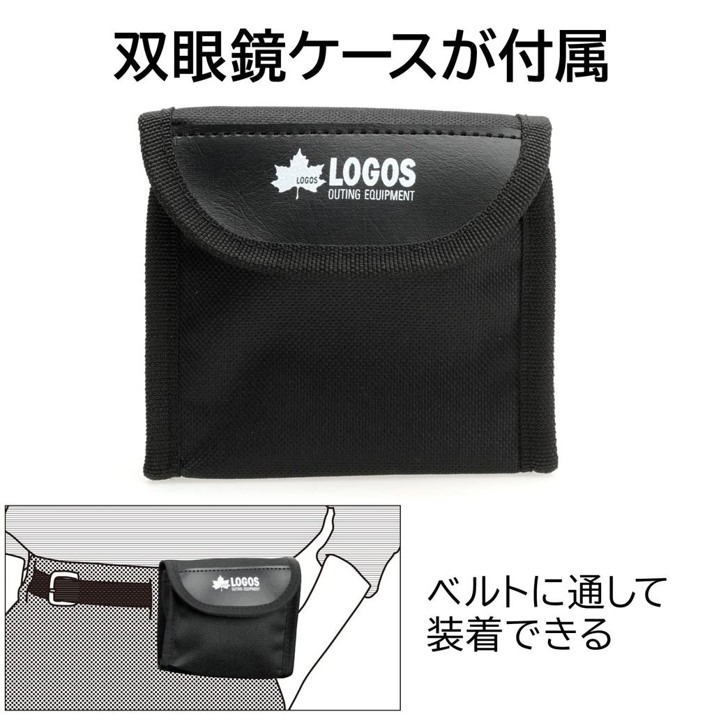 Kenko Binoculars LOGOS Magnification 8x Objective Lens Diameter 21mm Foldable Life Waterproof 170g Lightweight Design Gray GY 8×21DH 2-Axis LK-CL0821