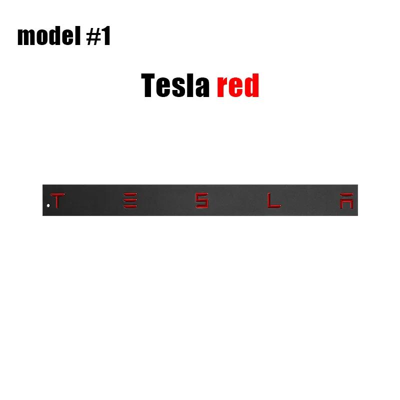BFNWZ1 1Pcs Auto Decorate Styling Trunk Label For Tesla Model 3 X Mode Y Logo Rear Tail Label Car Accessories Personalized Car Sticker