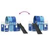Kids Bunk Bed White and Blue 90 x 190 cm Metal