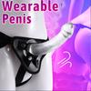 Wearable Strap-On Harness Kit Removable Lifelike Dildo for Women,Adjustable Straps,Body-Safe Silicone Female Masturbation SM Adult Sex Toys
