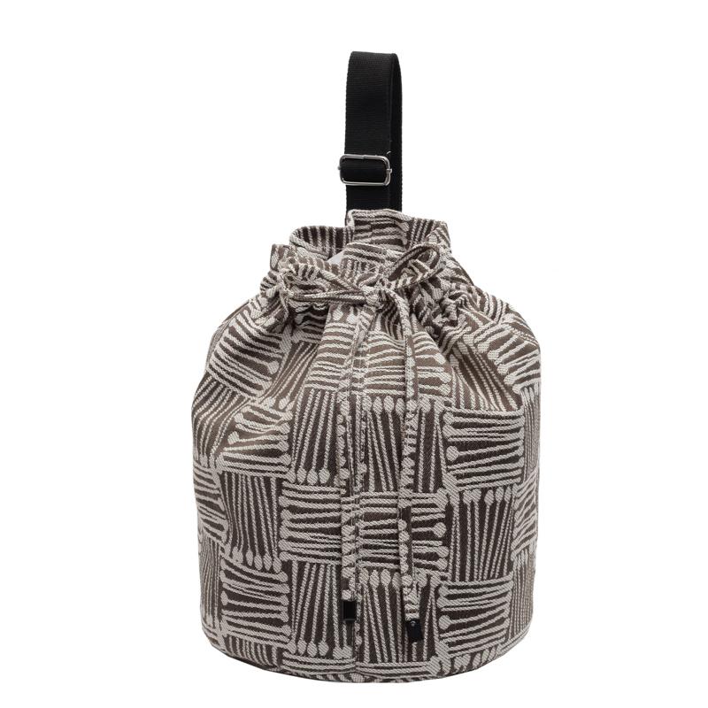 Женская сумка через плечо I вместимость сумка через плечо с завязками однотонная сумка-ведро