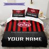 Name Custom 1.FC Nürnberg Pattern Bedding Set Quilt Cover Pillowcase Home Decor Gift (1 * duvet cover + 2 * pillowcase, without core)