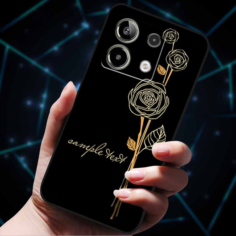 3D Цветочные тисненые чехлы для Redmi Note 13 Чехол Note13Pro 5G Мягкие силиконовые чехлы для телефона для Redmi Note 13 Pro Plus Задняя крышка Сумка