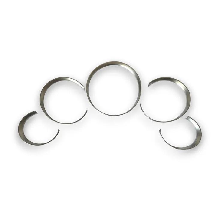 5PCS Matt Chrome Dashboard Dial Gauge Rings Bezel Trim for Porsche 911 997 GT3 GT3RS Turbo Targa