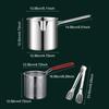 2pcs 3pcs for Kitchen French Fries Deep Fryer Deep Frying Pot 304 Stainless Steel Tempura Fryer Pan With Strainer Milk Pot