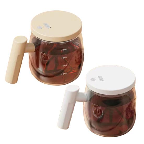 Автоматическая кружка для перемешивания кофе Электрический миксер Высокоборосиликатное стекло Легкая Портативная Универсальная Автоматическая мешалка для напитков