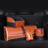 Foldable Car Leather Storage Box - Large Capacity Trash & Paper Holder