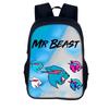Рюкзак Mr Beast Lightning Cat Для Студентов И Для Активного Отдыха Нейлон Креативный Узор