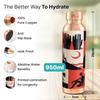Home Copper Water Bottle 950ml | Detox Water Bottle- Immunity Enhancing | Copper Bottle For Office/Home/Gym