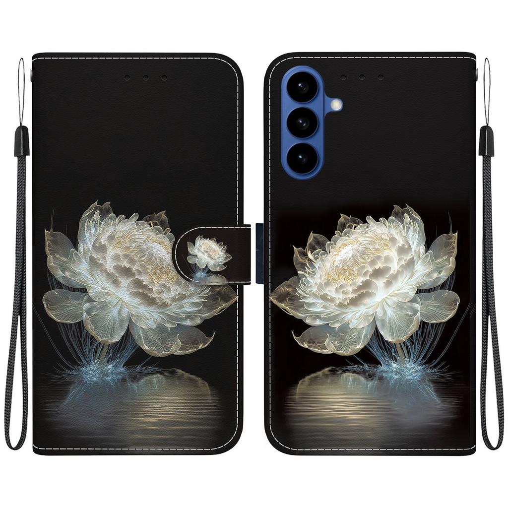 For Samsung Galaxy A57 5G Wallet Phone Case Anti-Drop Pattern Printing Leather Flip Cover with Strap