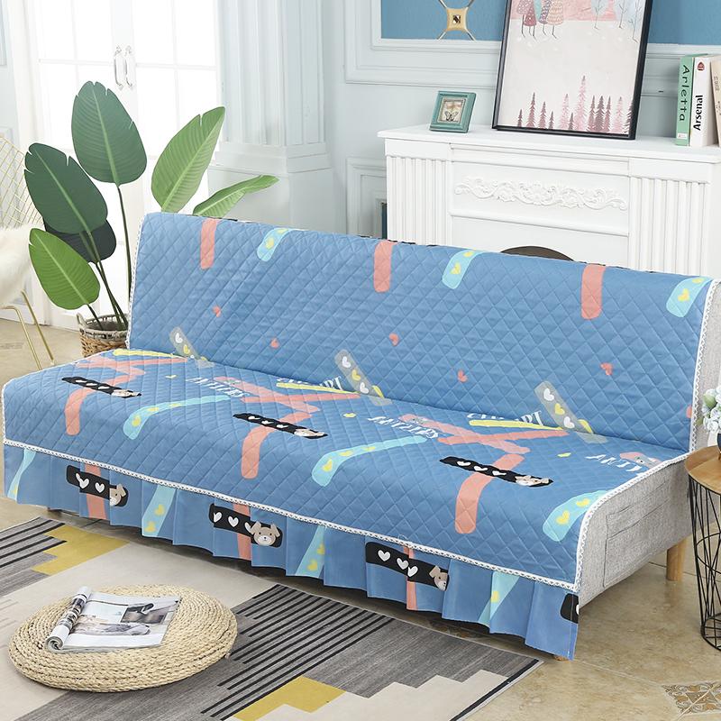 Universal Stretch Sofa Bed Cover Couch Covers Armless Sofa Cover Washable Elastic Folding Furniture Sofa Bed Covers