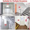 (2 Pack) Exit Signs, Aluminum Exit Sign with Red Background, Exit Signs for Door and Wall Mount - High Visibility Reflective Safety Sign, Easy to
