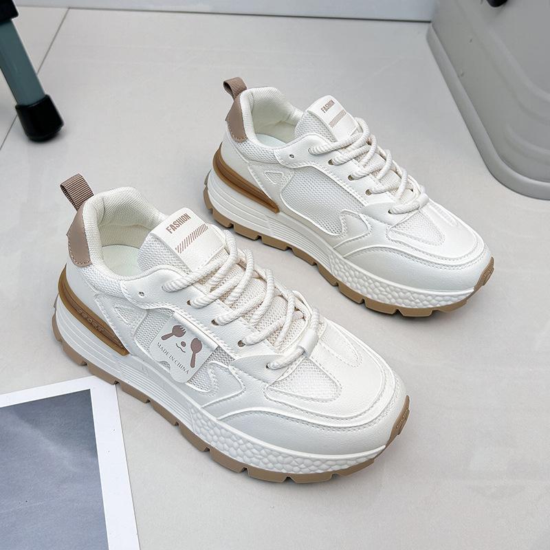 Платформа Папа Обувь Весна Новые Уличные Snap Студент Бег Кроссовки Высота Увеличивающие Досуг