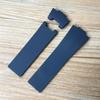 25*12mm Black Brown Blue Waterproof Silicone Rubber Watch Band Wrist WatchBand Belt For Ulysse Nardin Strap Bracelet