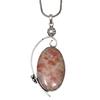 Necklace Sunstone Gemstone Handmade Silver Jewelry 2.75"