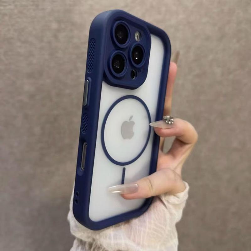 Роскошный матовый прозрачный чехол Magsafe для iPhone 17 16 15 14 Plus 13 12 Pro Max 11 17Air, магнитный противоударный бампер
