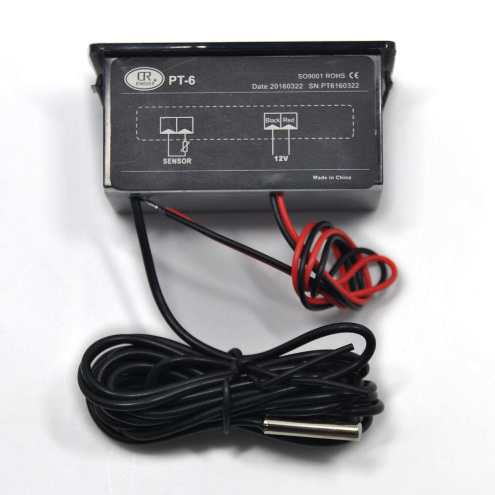 Новейший цифровой светодиодный термометр постоянного тока 12 В от -50 до 110 градусов Цельсия, детектор температуры
