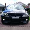 Глянцевый Черный Передний Разделитель Бампера Губа для BMW E90 E91 335i 335d 330d 330i 325i M-Tech 2005-2008 Защитная Накладка под Карбон