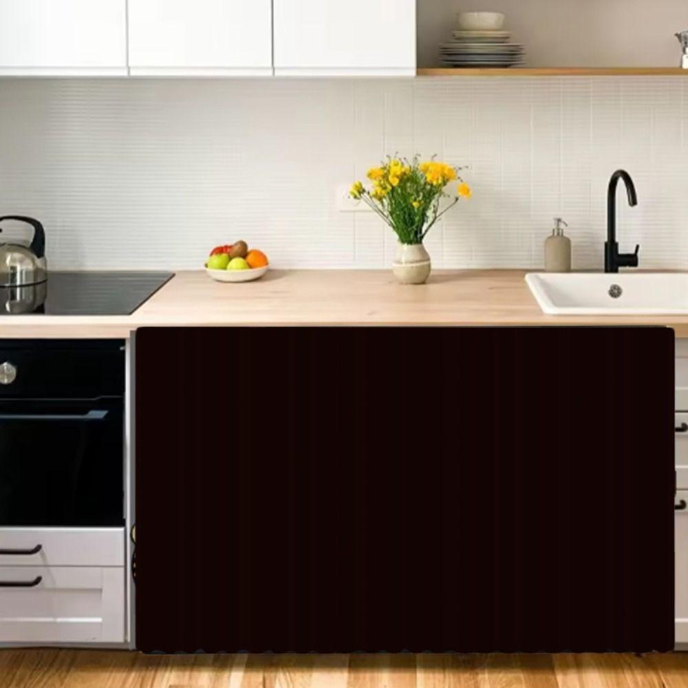 Dustproof Cloth Kitchen Cabinet Curtain Self-Adhesive Bookcases Curtains Cupboard Curtain Kitchen