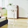 Round Oil Lamp Candle Table Lamp Round Ball High Foot Oil Lamp Transparent Glass Oil Lamp