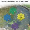 4 шт. Креативный поднос в форме пчелы с пористым дренажным дизайном, практичные мелкие предметы для сада, балкона, на выбор четыре цвета