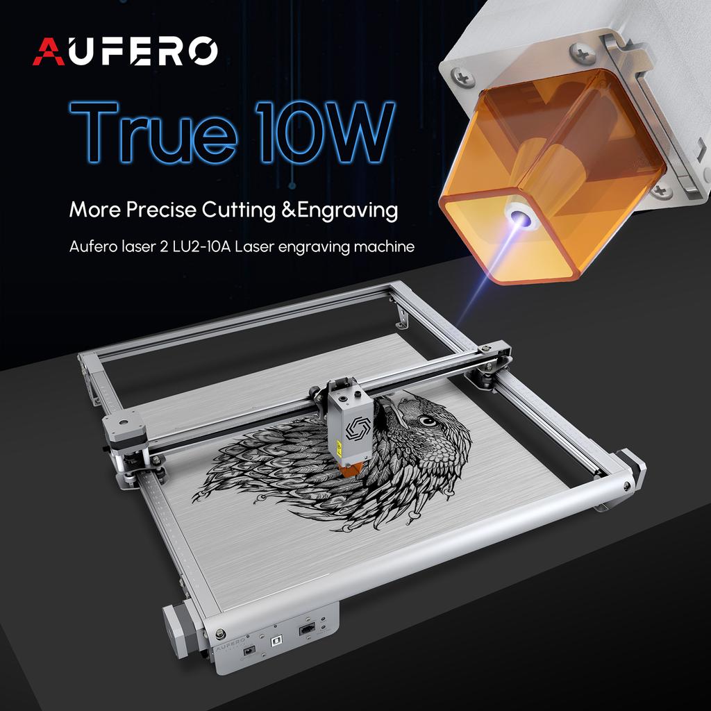 Aufero Laser 2 Laser Engraver with LU2-10A 10W Laser Power 390mmx390mm Engraving Area 32-bit