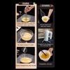 Semi-Automatic Whisk Stainless Steel Egg Beater Hand Push Rotary Egg Mixer Blender Handheld