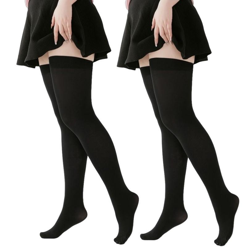 1/2 шт. Женские чулки больших размеров, носки выше колена, чулки до бедра, большой размер, женские чулки, длинные носки, женские чулки
