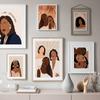 Мода Чернокожие Подруги Вечеринка Бохо Настенное Искусство Холст Живопись Скандинавский Постер и Принты Бар Настенные Картины для Декора Гостиной