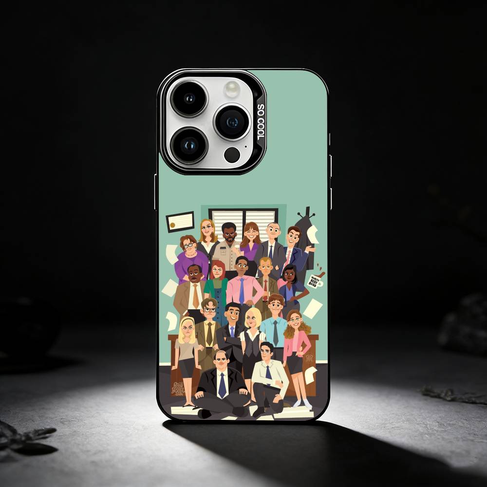 Чехол для телефона O-Offices Hot Tv Show для iPhone 17,16,15,14,13,12,11 Plus,Pro Max,XS,Цветной серебристый чехол для телефона
